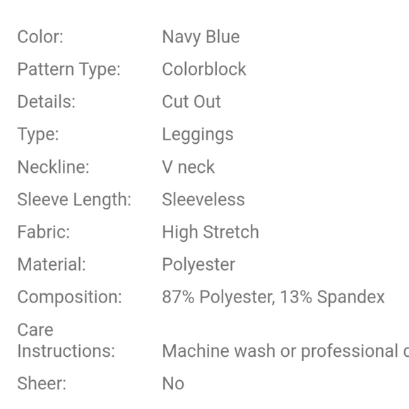 Plus Cut Out Sports Bra & Colorblock Leggings Set 4XL - Picture 6 of 8